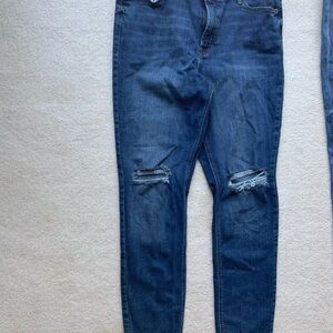 Old Navy Rockstar Super Skinny Medium Blue Jeans Size 12 Long